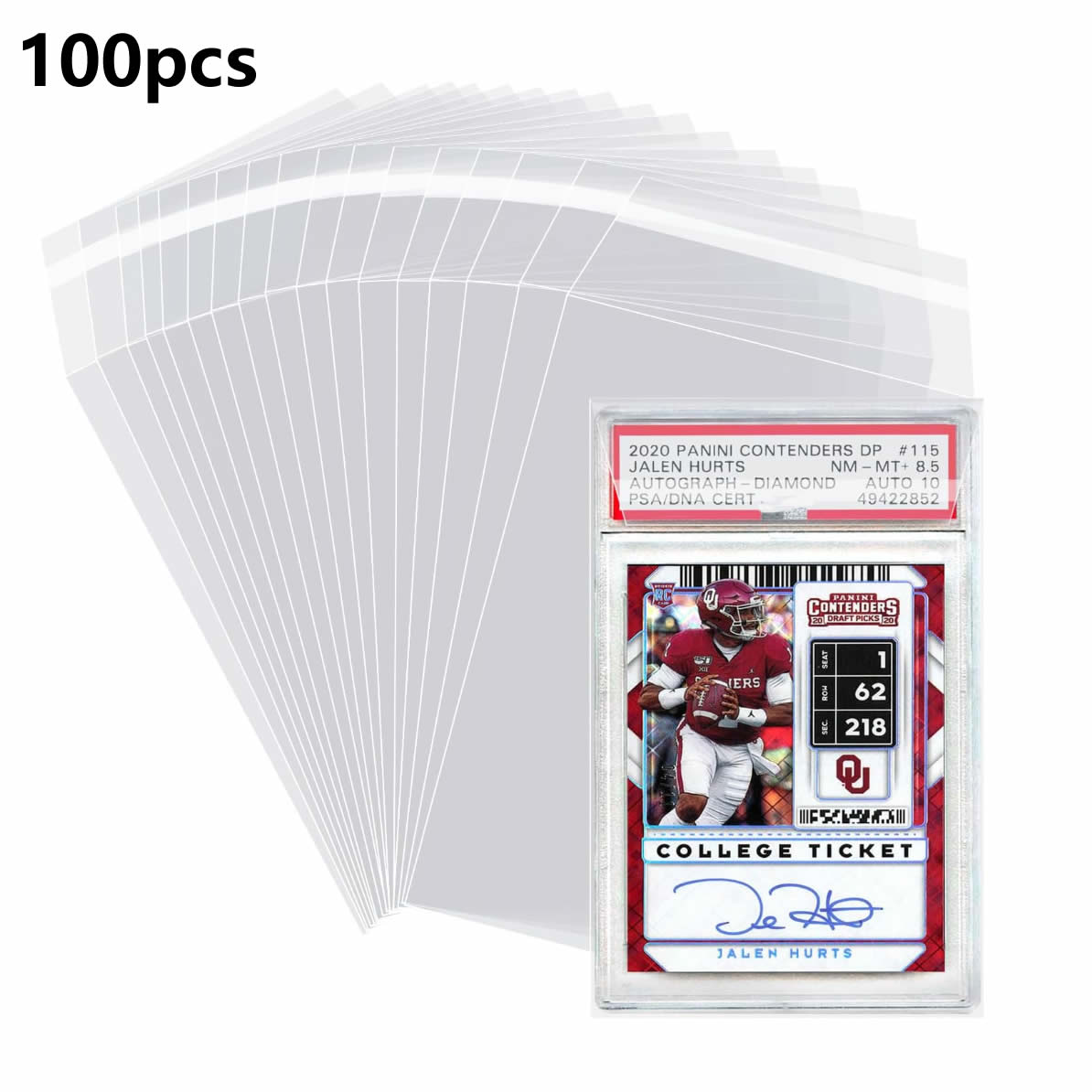 Collector Card Sleeve - 100pcs Sleeves For Graded Slabs Ultra