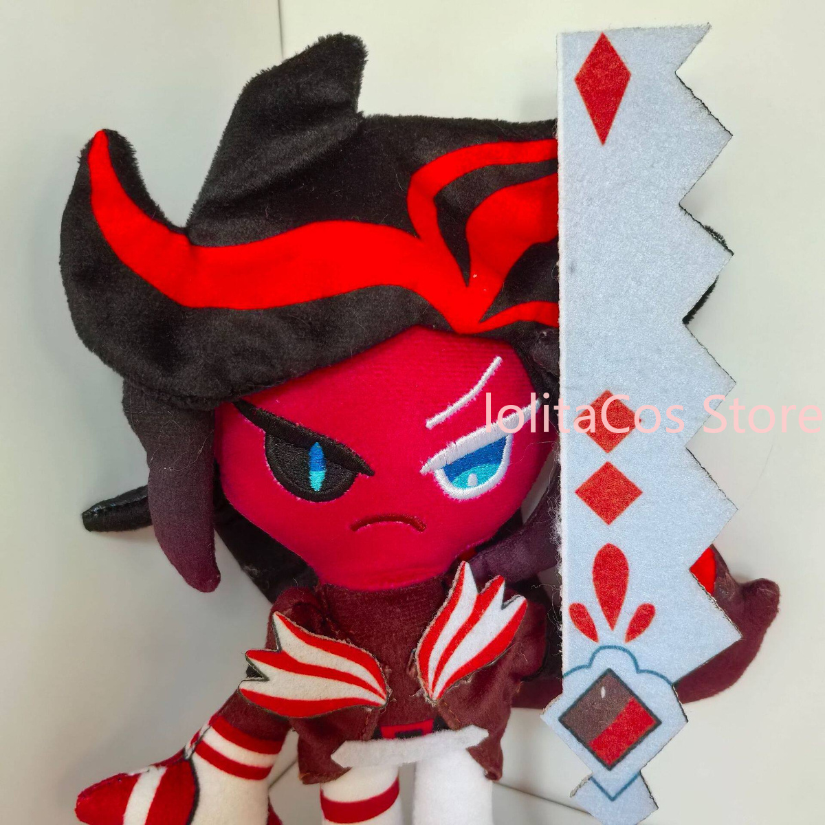 Plush Doll Anime - 25cm Cookie Run: Kingdom Red Velvet