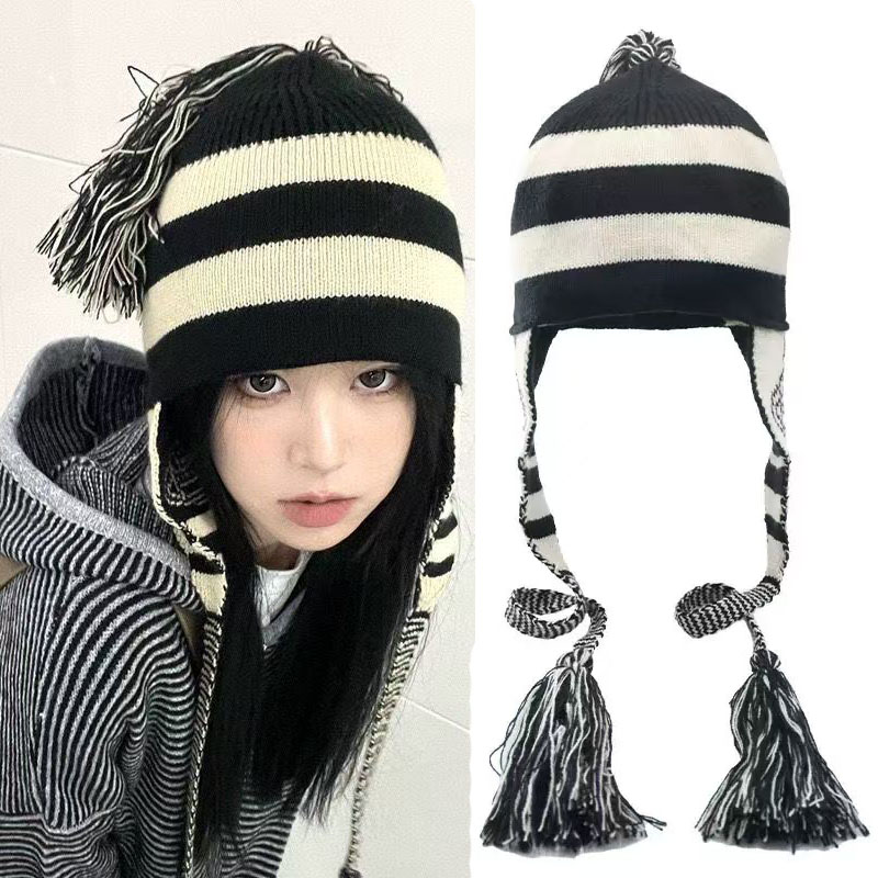 Nana Anime Merchandise - Anime NANA Hat Stripe Tassel Ear