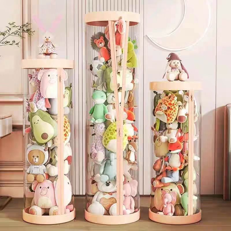 Stuffed Toy Storage Barrel wit - Plush Doll Anime 评论和价格