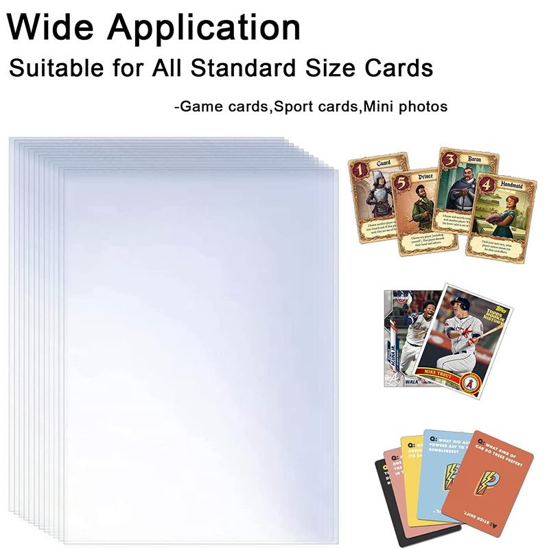 200 Pcs Transparent Playing Ca - Collector Card Sleeve 评论和价格