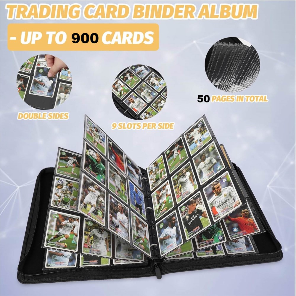Card Binder 9 Pocket Double Si - Collector Card Sleeve 评论和价格